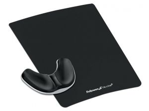 PODKŁADKA POD MYSZ I NADGARSTEK FELLOWES PALM HEALTH-V FABRIK CZARNA