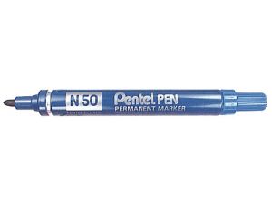 MARKER PERMANENTNY PENTEL N50 CIEMNONIEBIESKI OKRĄGŁA KOŃCÓWKA