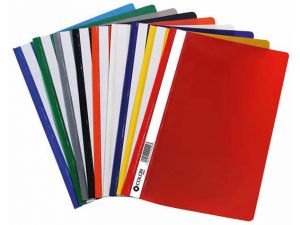 SKOROSZYT PLASTIKOWY COLORPLUS A4 CZERWONY 20 SZT