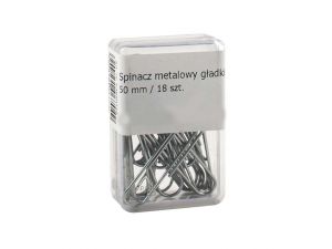 SPINACZE BIUROWE COLORPLUS 50MM 18 SZT OKRĄGŁE POJEMNIK PLASTIKOWY