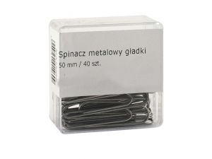 SPINACZE BIUROWE COLORPLUS 50MM 40 SZT OKRĄGŁE POJEMNIK PLASTIKOWY