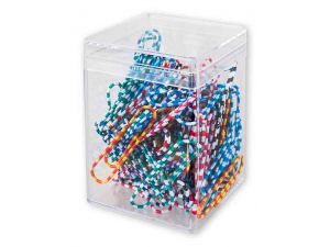 SPINACZE BIUROWE COLORPLUS 50MM 100 SZT OKRĄGŁE ZEBRA MIX KOLORÓW