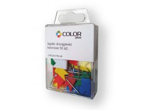 PINEZKI FLAGI TABLICOWE COLORPLUS 50 SZT MIX KOLORÓW