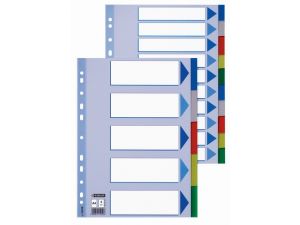 PRZEKŁADKI PLASTIKOWE ESSELTE A4 MAXI 5 KART KOLOROWE