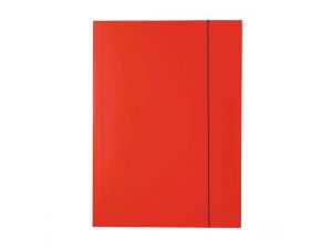 TECZKA Z GUMKĄ ESSELTE CZERWONA LAKIEROWANA