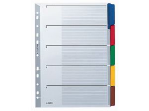 PRZEKŁADKI KARTONOWE LEITZ A4 5 KOLORÓW 