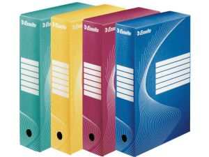 PUDŁO ARCHIWIZACYJNE ESSELTE BOXY 80 MM ŻÓŁTE /128413/