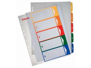 PRZEKŁADKI KARTONOWE ESSELTE A4 MAXI DO NADRUKU 1-5