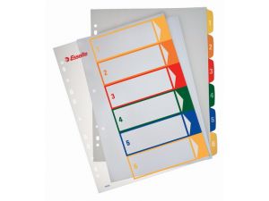 PRZEKŁADKI KARTONOWE ESSELTE A4 MAXI DO NADRUKU 1-6