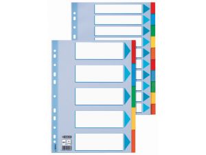 PRZEKŁADKI KARTONOWE ESSELTE A4 12 KART MIX