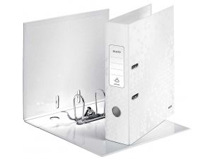 SEGREGATOR LEITZ A4 80 MM 180 WOW BIAŁA PERŁA