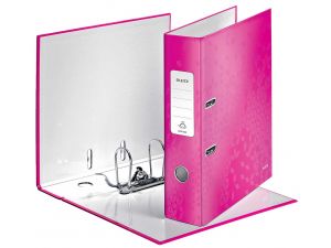 SEGREGATOR LEITZ A4 80 MM 180 WOW RÓŻOWY