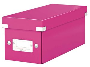 PUDŁO NA CD LEITZ CLICK&STORE WOW RÓŻOWE