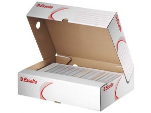 PUDŁO ARCHIWIZACYJNE ESSELTE OTWIERANE Z SZERSZEJ STRONY 329X255X80 MM /128005/ 10 SZT.