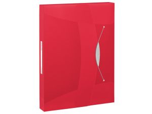 TECZKA Z GUMKĄ ESSELTE VIVIDA 40MM CZERWONA