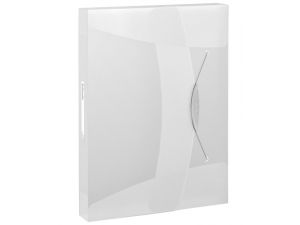 TECZKA Z GUMKĄ ESSELTE VIVIDA 40MM BIAŁA 