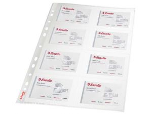 KOSZULKA ESSELTE A4 NA WIZYTÓWKI 105 MIC. 10 SZT.