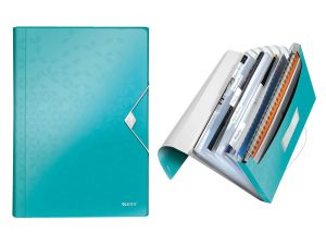 TECZKA SEGREGUJĄCA LEITZ WOW TURKUSOWA 6 PRZEGRÓDEK