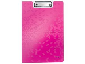 DESKA Z KLIPEM ZAMYKANA LEITZ WOW A4 RÓŻOWA