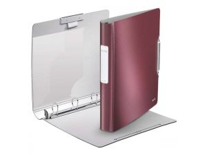 SEGREGATOR 4-RINGOWY LEITZ 52 MM STYLE SOFT CLICK CIEMNOCZERWONY