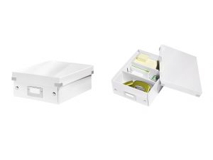 PUDŁO Z PRZEGRÓDKAMI LEITZ CLICK&STORE MAŁE BIAŁE