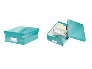 PUDŁO Z PRZEGRÓDKAMI LEITZ CLICK&STORE MAŁE TURKUSOWE
