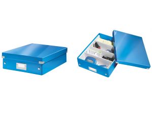 PUDŁO Z PRZEGRÓDKAMI LEITZ CLICK&STORE ŚREDNIE NIEBIESKIE