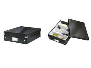 PUDŁO Z PRZEGRÓDKAMI LEITZ CLICK&STORE ŚREDNIE CZARNE