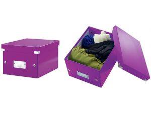 PUDŁO UNIWERSALNE LEITZ CLICK&STORE WOW MAŁE FIOLETOWE