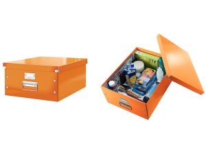 PUDŁO UNIWERSALNE LEITZ CLICK&STORE DUŻE POMARAŃCZOWE