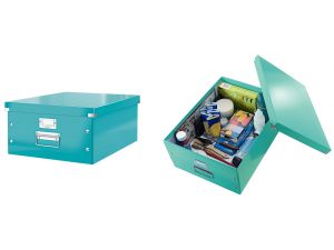 PUDŁO UNIWERSALNE LEITZ CLICK&STORE DUŻE TURKUSOWE