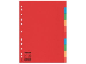 PRZEKŁADKI KARTONOWE ESSELTE A4 10 KART MIX