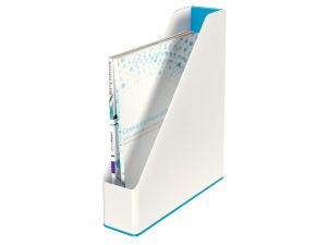 POJEMNIK NA CZASOPISMA LEITZ WOW BIAŁO-NIEBIESKI