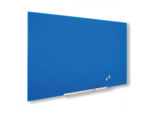 TABLICA SZKLANA NOBO DIAMOND PANORAMICZNA 31" SUCHOŚCIERALNA NIEBIESKA