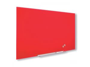 TABLICA SZKLANA NOBO DIAMOND PANORAMICZNA 45" SUCHOŚCIERALNA CZERWONA