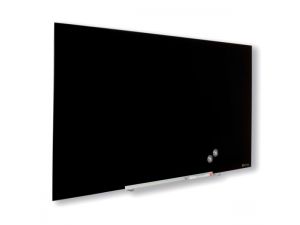 TABLICA SZKLANA NOBO DIAMOND PANORAMICZNA 57" SUCHOŚCIERALNA CZARNA