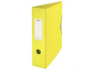 SEGREGATOR ESSELTE A4 82 MM COLOUR`ICE ŻÓŁTY Z GUMKĄ