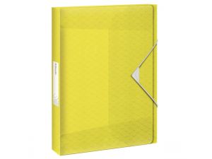 TECZKA Z GUMKĄ ESSELTE COLOUR`ICE 40MM ŻÓŁTA PP