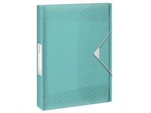 TECZKA Z GUMKĄ ESSELTE COLOUR`ICE 40MM NIEBIESKA PP