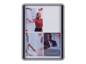 GABLOTA WEWNĘTRZNA NOBO 4XA4 MAGNETYCZNA OSZKLONA BIAŁA