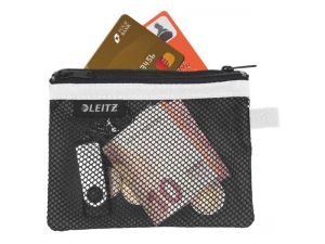 KOSZULKA LEITZ WOW S CZARNA Z SUWAKIEM SASZETKA PODRÓŻNA