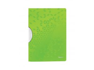 SKOROSZYT PLASTIKOWY LEITZ WOW A4 Z KLIPEM ZIELONY