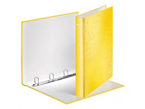 SEGREGATOR 4-RINGOWY LEITZ WOW A4 40MM ŻÓŁTY