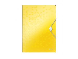 TECZKA Z GUMKĄ LEITZ WOW 15MM ŻÓŁTA PP