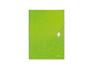 TECZKA Z GUMKĄ LEITZ WOW 15MM ZIELONA PP