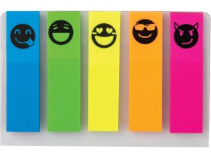 ZAKŁADKI INDEKSUJĄCE CENTRUM PP 45X12MM 5 KOLORÓW PO 25 SZT.