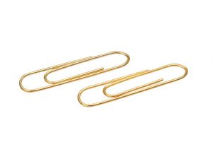 SPINACZE BIUROWE OKRĄGŁE MIEDZIANE 33MM CENTRUM 100 SZT. 80768