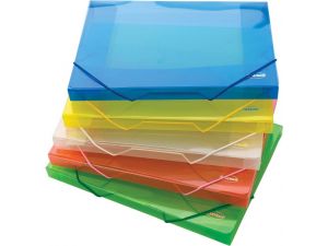 TECZKA Z GUMKĄ CENTRUM A4 25MM PP 0,60MM MIX 80019