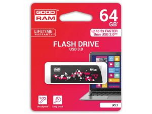 PENDRIVE GOODRAM 64GB USB 3.0 CL!CK CZARNY