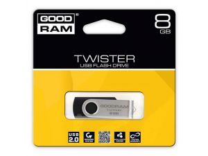 PENDRIVE GOODRAM 8GB USB 2.0 TWISTER CZARNY
